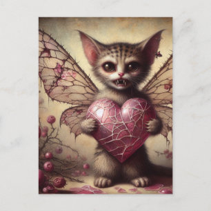 Cartão Postal Fada de Gato Vampiro
