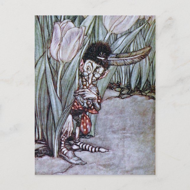 Cartão Postal Fada de Jardim (Frente)