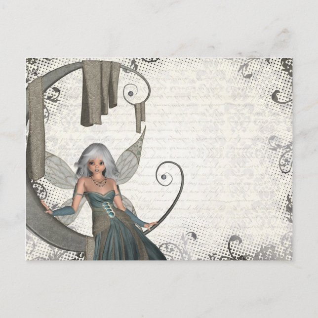 Cartão Postal Fada de manga (Frente)