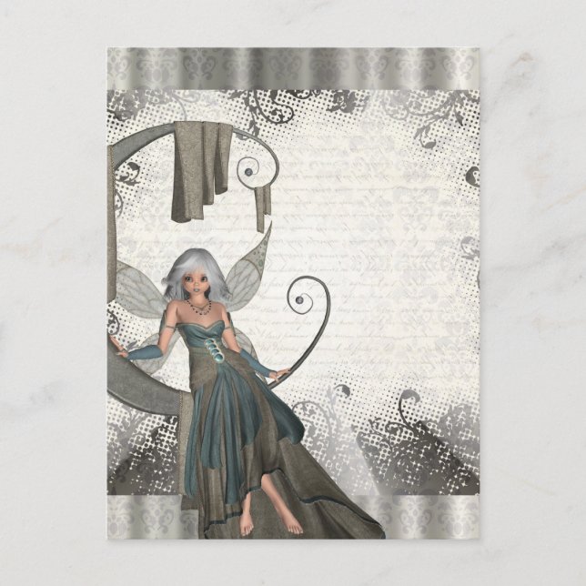 Cartão Postal Fada de manga (Frente)