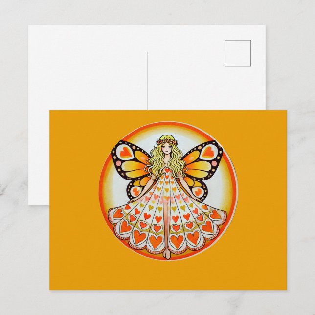 Cartão Postal Fada do Coração (Frente/Verso)