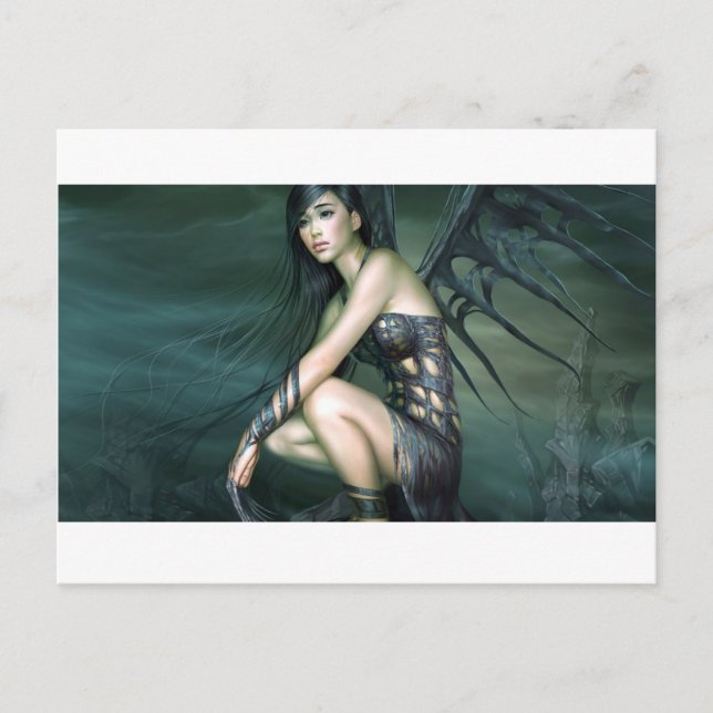 Cartão Postal fada do dragão (Frente)