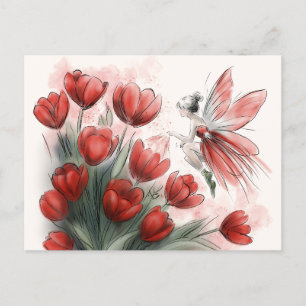 Cartão Postal Fada do Tulipa