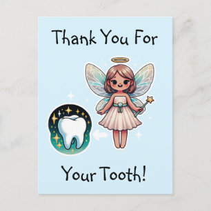Cartão Postal Fada dos Dentes Obrigada