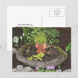 Cartão Postal Fada Em Um Jardim Arte Da Natureza Personalizada