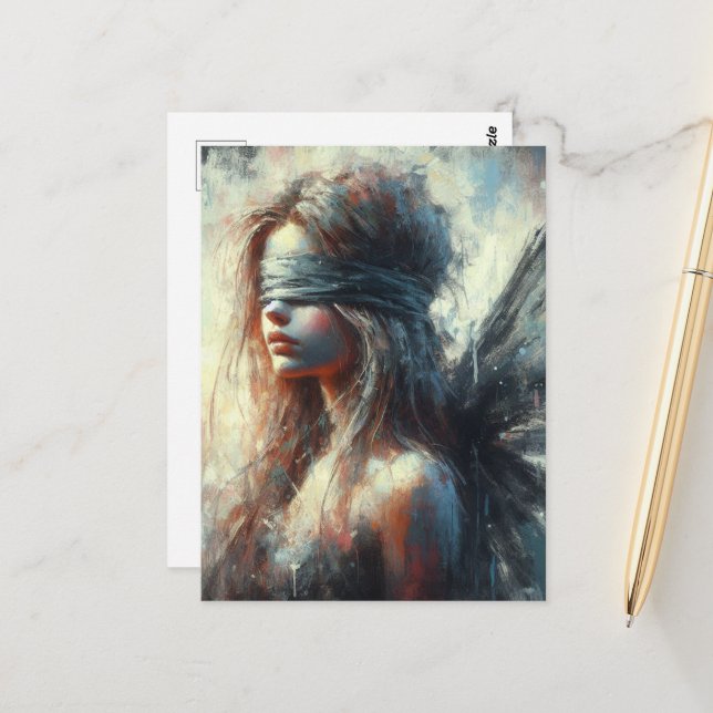 Cartão Postal Fada em uma dobra (Frente/Verso In Situ)