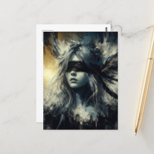 Cartão Postal Fada em uma dobra