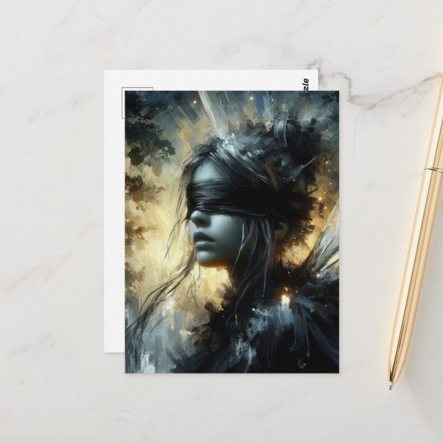 Cartão Postal Fada em uma dobra (Frente/Verso In Situ)