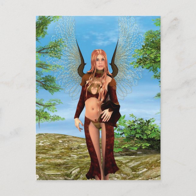 Cartão Postal Fada mágica (Frente)