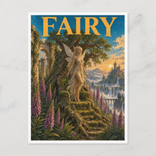 Cartão Postal Fada, Monstro de Fantasia Gótica