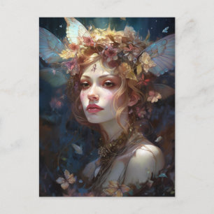 Cartão Postal Fada Mulher Fantasy Art