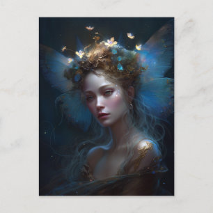 Cartão Postal Fada Mulher Fantasy Art