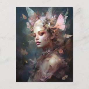 Cartão Postal Fada Mulher Fantasy Art