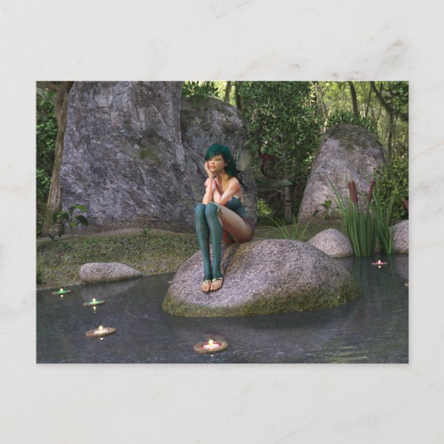 Cartão Postal Fada no Cartão-postal Encantado (Frente)