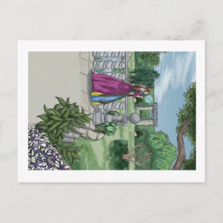 Cartão Postal Fada no Jardim