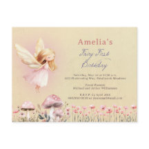 Fada Primeiro Tema Festa de Aniversário de 1º Ano 