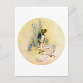 Cartão Postal Fada Princesa É Vestida Por Pixinhas