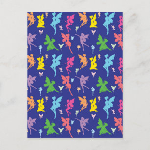 Cartão Postal Fada Voadora Colorida