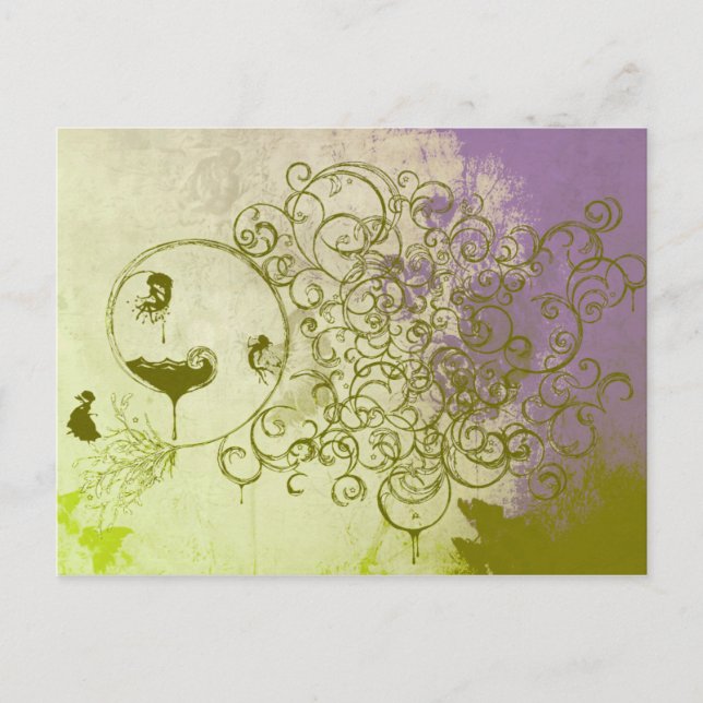 Cartão Postal Fadas (Frente)