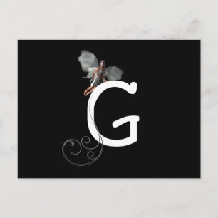 Cartão Postal Fadas-Alfabetos