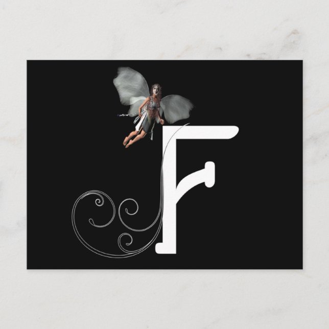 Cartão Postal Fadas-Alfabetos (Frente)