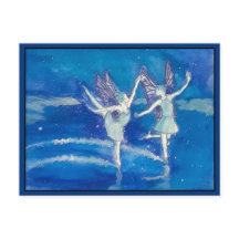 Fadas no Cartão-Postal de Neve