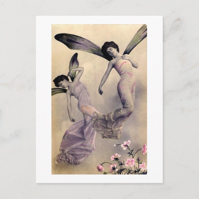 Cartão Postal Fadas Vitorianas (Frente)