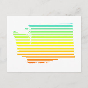 Cartão Postal fade de resfriamento washington