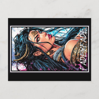 Cartão Postal Fadey Bárbaro Estilo de Quadrinhos 02  