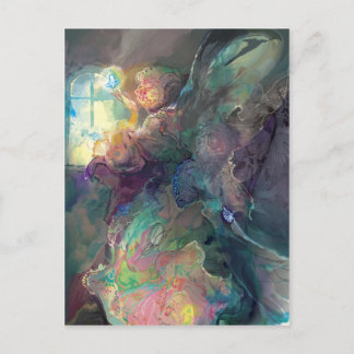 Cartão Postal Faery na janela~~~~~