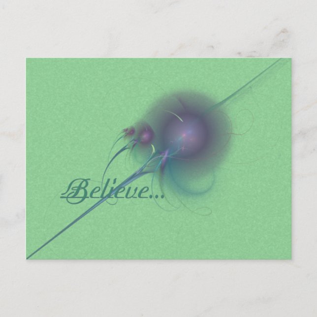 Cartão Postal Faery Wand Abstrato Art (Frente)