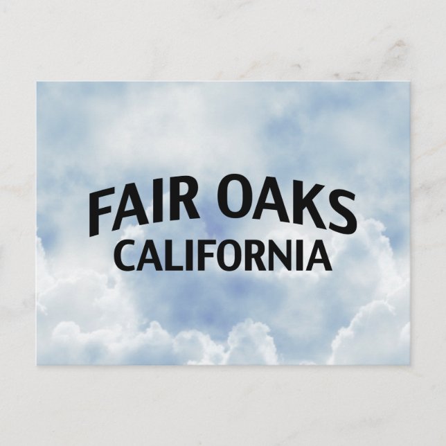 Cartão Postal Fair Oaks California (Frente)