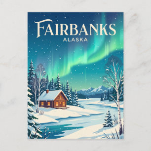 Cartão Postal Fairbanks, Alasca, EUA