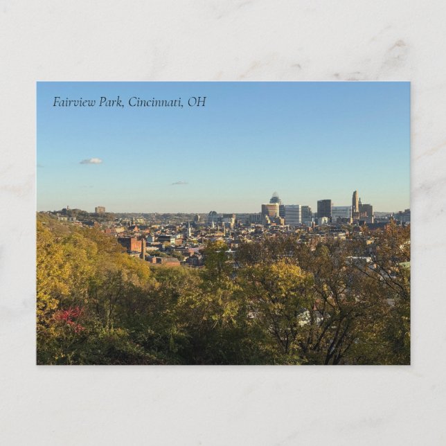 Cartão Postal Fairview Park Cincinnati Postcard (Frente)