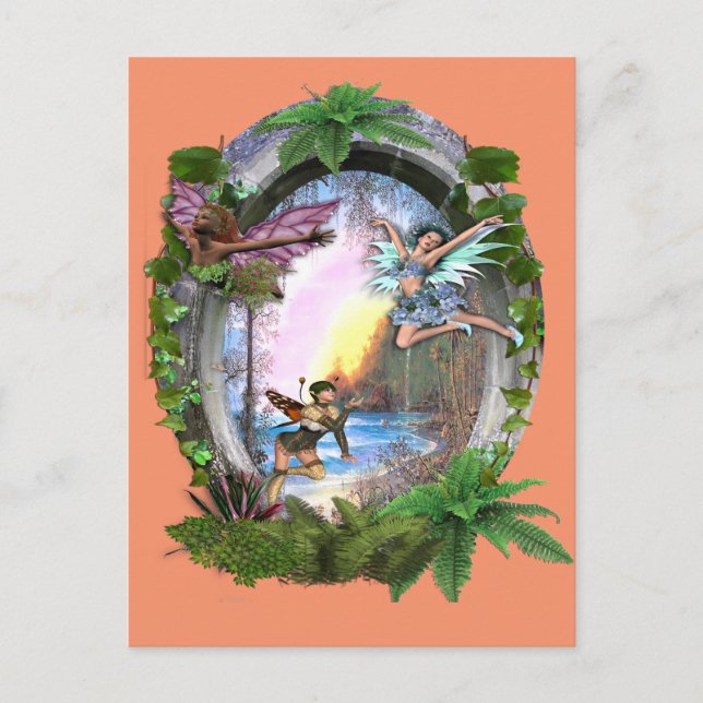 Cartão Postal Fairy Kingdom (Frente)