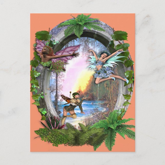 Cartão Postal Fairy Kingdom (Frente)