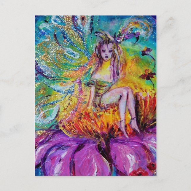 Cartão Postal FAIRY NO detalhe da noite (Frente)