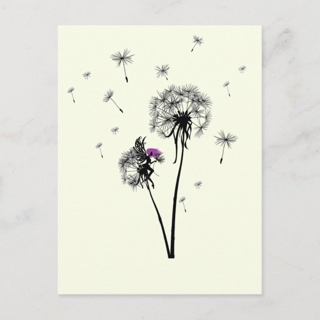 Cartão Postal Fairy  postkarte (Frente)