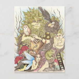Cartão Postal Fairy Wonderland