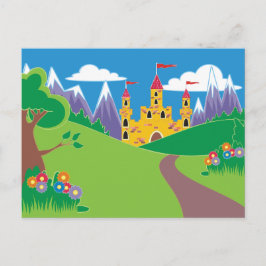 Cartão Postal Fairytale Castle Kids