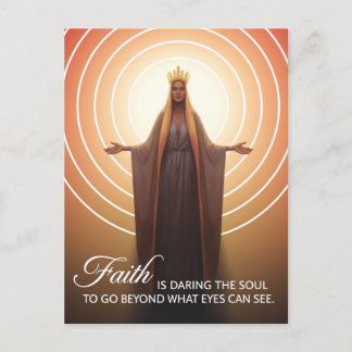 Cartão Postal Faith Cote com Mary