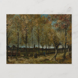 Cartão Postal Faixa com Poplars perto de Nuenen - Van Gogh - c18