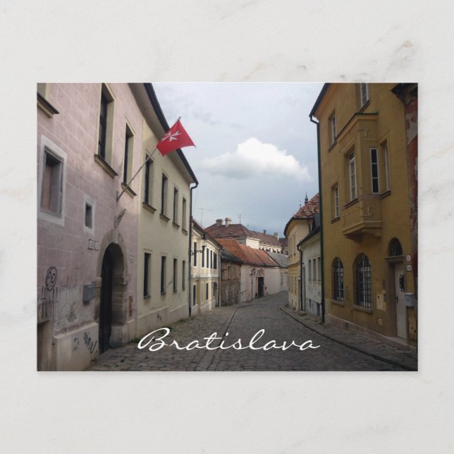 Cartão Postal faixas de bratislava (Frente)