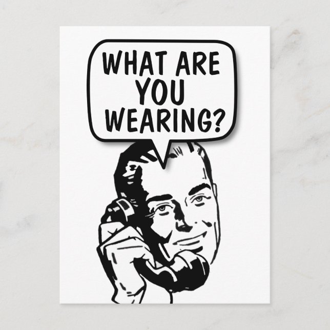 CARTÃO POSTAL "FALANDO SUJO", RETRO-ENGRAÇADO (Frente)