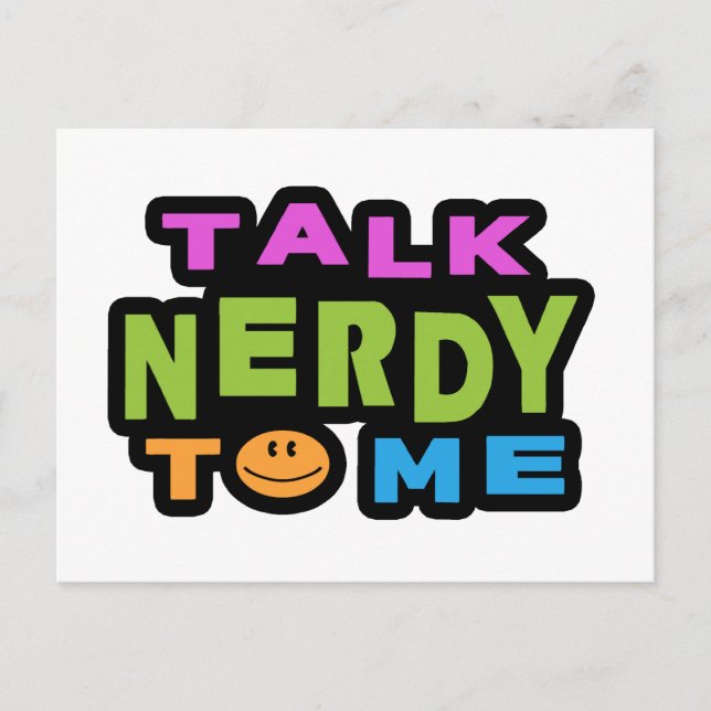 Cartão Postal Fale Comigo Com Nerdy (Frente)