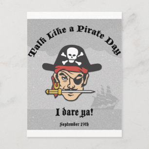 Cartão Postal Fale como um Dia Pirata!