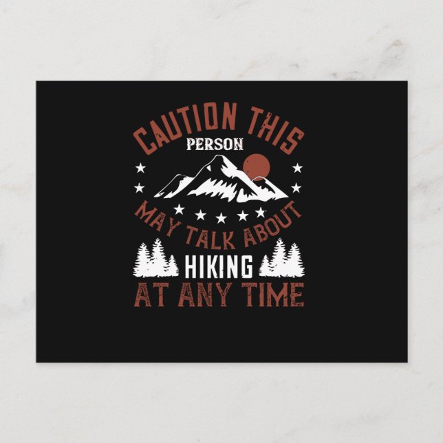 Cartão Postal Fale sobre caminhada a qualquer momento (Frente)