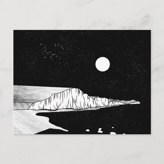 Cartão Postal Falésias Brancas de Dover (Frente)