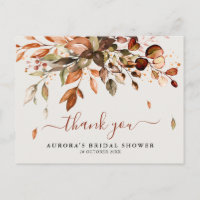 Fall Autumn Deixa Chá de panela Russo Obrigado