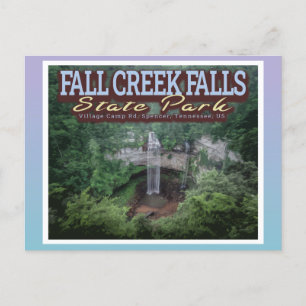 CARTÃO POSTAL FALL CREEK FALLS STATE PARK - TENNESSEE EUA